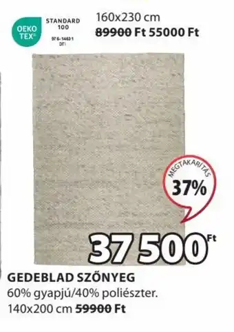 JYSK GEDEBLAD SZŐNYEG 1 db ajánlat
