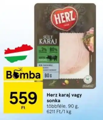 Tesco Herz karaj vagy sonka 90 g ajánlat