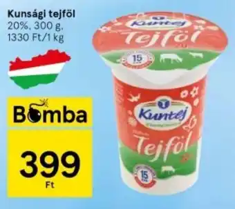 Tesco Kunsági tejföl 20%, 300 g ajánlat