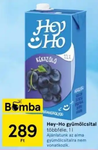 Tesco Hey-Ho gyümölcsital 1l ajánlat