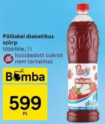 Tesco Pölöskei diabetikus szörp többféle, 1l ajánlat