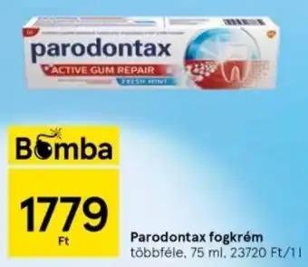 Tesco Parodontax fogkrém 75 ml ajánlat