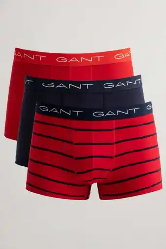 Alsónemű gant stripe trunk 3-pack piros