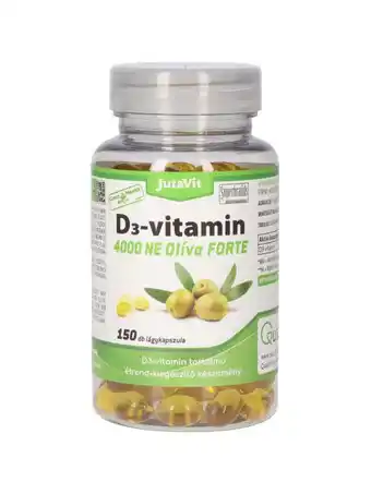 Rossmann Jutavit green & health d3-vitamin 4000 ne olíva forte étrend-kiegészítő lágykapszula - 150 db ajánlat