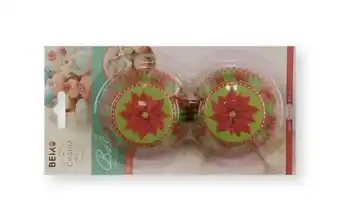 50 db-os mikulás virágos karácsonyi muffin papír