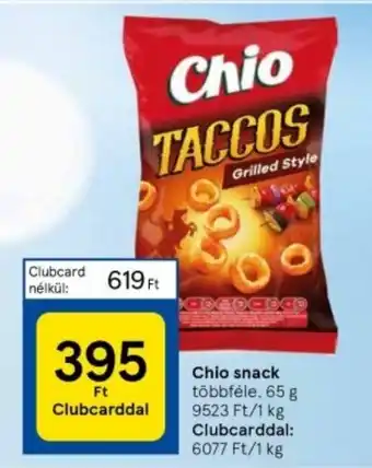 Tesco Chio snack 65 g ajánlat