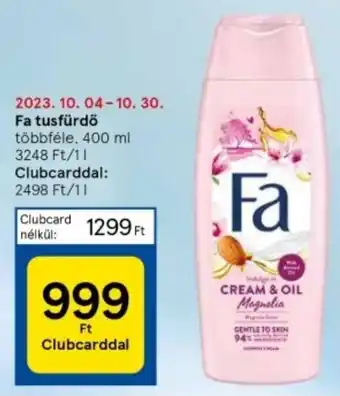 Tesco Fa tusfurdo 400 ml ajánlat