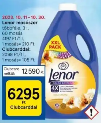 Tesco Lenor mosószer 3l ajánlat