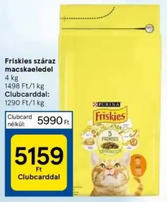 Tesco Friskies száraz macskaeledel 4 kg ajánlat