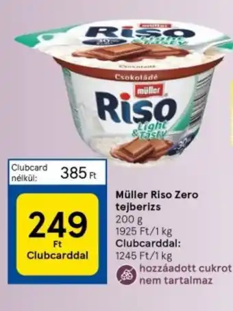 Tesco Müller Riso Zero tejberizs 200g ajánlat