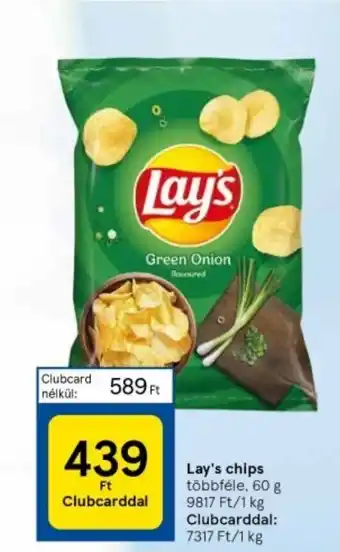Tesco Lay's chips 60 g ajánlat