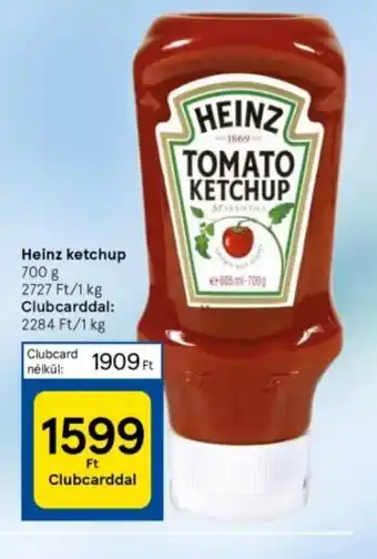 Tesco Heinz ketchup 700 g ajánlat