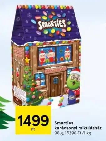 Tesco Smarties karácsonyi mikulásház 98g ajánlat