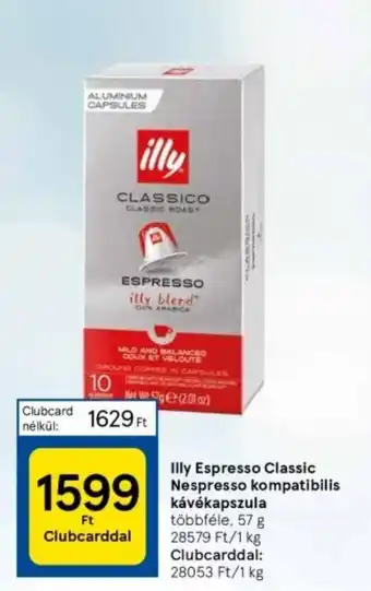 Illy Espresso Classic Nespresso kompatibilis kávékapszula 57 g