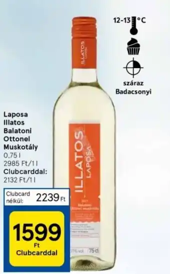 Tesco Laposa Illatos Balatoni Ottonel Muskotály 0,75l ajánlat