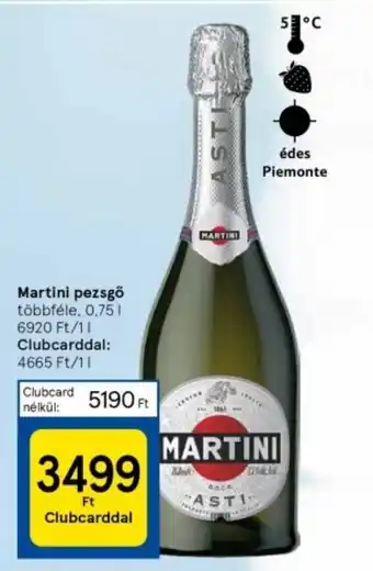 Tesco Martini pezsgő 0,75l ajánlat