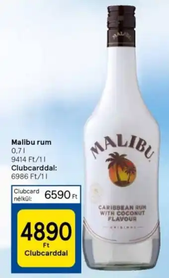 Tesco Malibu rum 0,7l ajánlat