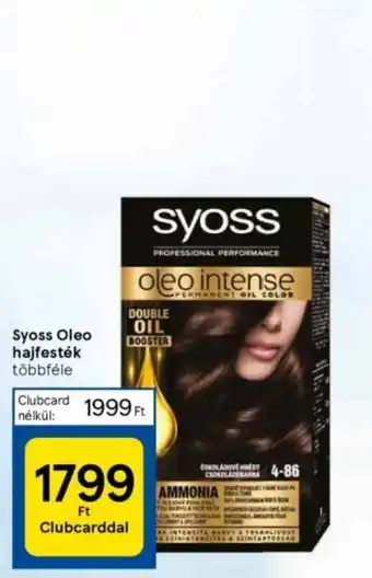 Tesco Syoss Oleo hajfesték ajánlat