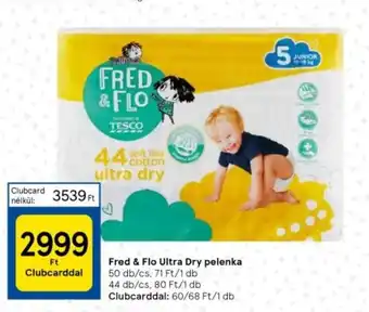 Tesco Fred Flo Ultra Dry pelenka ajánlat