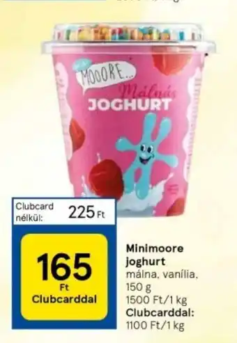 Tesco Minimoore joghurt 150g ajánlat
