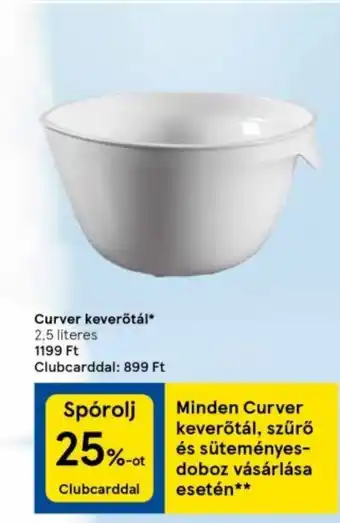 Tesco Curver keverőtál ajánlat
