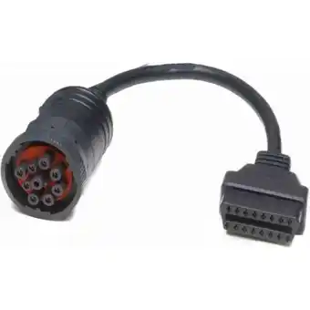 9 pin deutsch j1939 (female) to obd obd2 (female) adapter teherautó diagnosztikai átalakító kábel