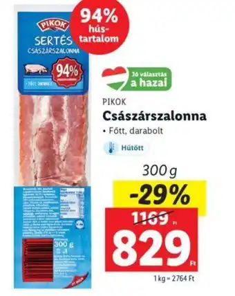 Lidl PIKOK Császárszalonna 300 g ajánlat