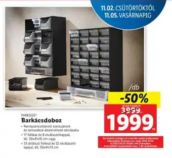 Lidl PARKSIDE Barkácsdoboz 1 db ajánlat