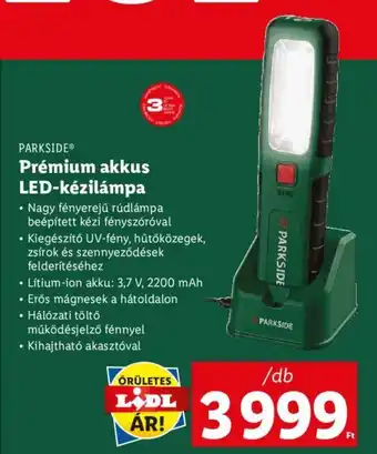 Lidl PARKSIDE Prémium akkus LED-kézilámpa 1 db ajánlat