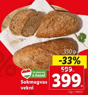 Lidl Sokmagvas vekni 350 g ajánlat
