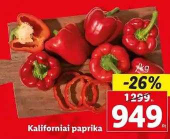 Lidl Kaliforniai paprika 1kg ajánlat