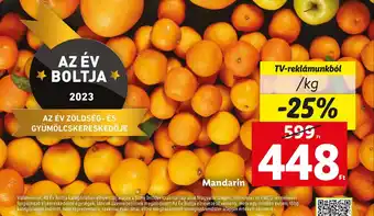 Lidl Mandarin 1kg ajánlat