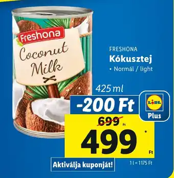 FRESHONA Kókusztej 425ml