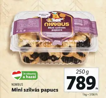 Lidl Mini szilvás papucs 250g ajánlat