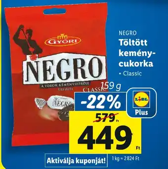 NEGRO t kemény cukorka 159g