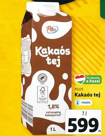 Lidl PILOS Kakaós tej 1l ajánlat