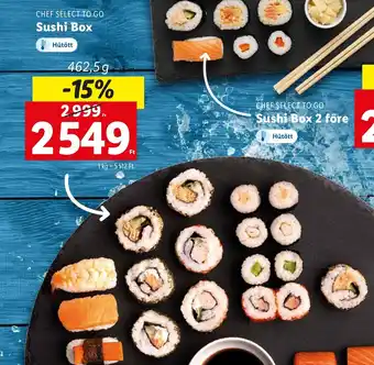 Lidl CHEF SELECT TO GO Sushi Box 462,5g ajánlat