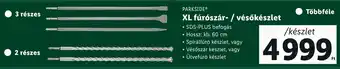 Lidl PARKSIDE XL fúrószár- / vésőkészlet ajánlat
