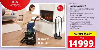 Lidl PARKSIDE Hamuporszívó 1 db ajánlat