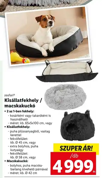 zoofari Kisállatfekhely / macskakuckó 1 db