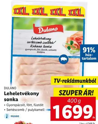 DULANO Leheletvékony sonka 400 g