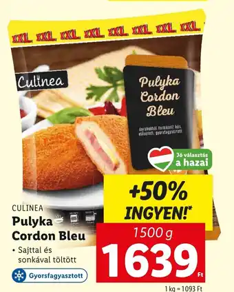 Lidl CULINEA Pulyka Cordon Bleu 1500 g ajánlat