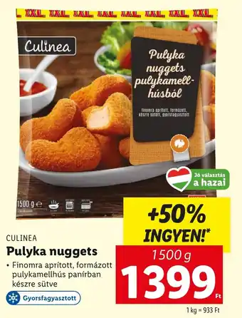 Lidl CULINEA Pulyka nuggets 1500 g ajánlat
