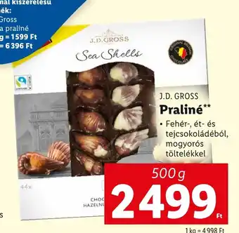 J.D. GROSS Praliné 500 g