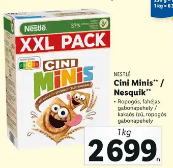 Lidl NESTLÉ Cini Minis / Nesquik 1 kg ajánlat