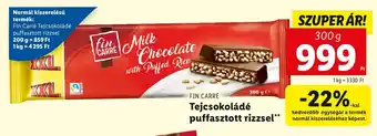 FIN CARRÉ Tejcsokoládé puffasztott rizzsel 300 g