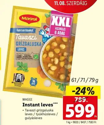 Lidl MAGGI Instant leves 61- 79 g ajánlat