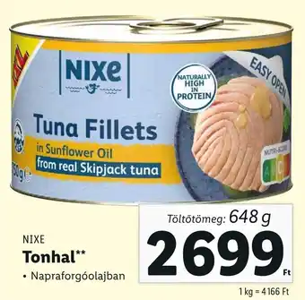 Lidl NIXE Tonhal 648 g ajánlat