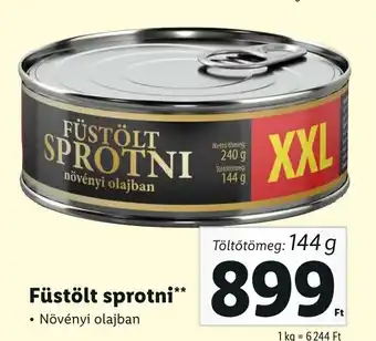 Lidl Füstölt sprotni 144 g ajánlat