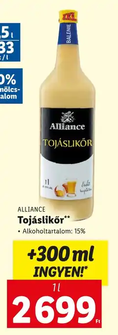 ALLIANCE Tojáslikőr 1 l